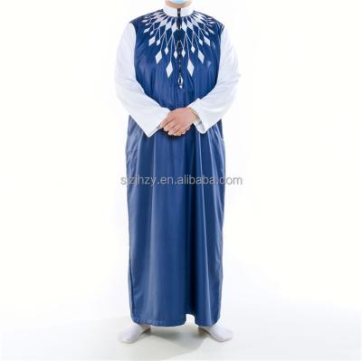 China Dubai Islamic jalabiya islamic men qamis thobe men muslim thobe men muslim thobe clothing factory long robe Abaya clothing factory quality African thobe for sale