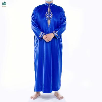 China Cotton Baton Ribbon Islamic Clothing Plus Size Dubai Dress Galabia Moroccan Muslim Arab Thobe Thawb Mens Kaftan Shirt Pants Long Robe Suit for sale