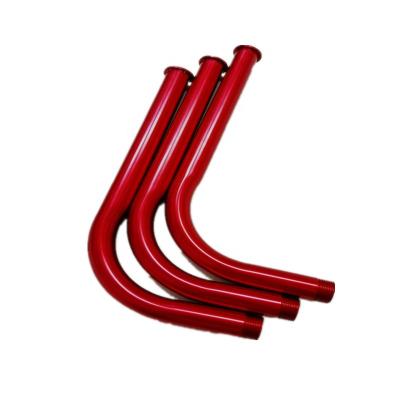 China door & Red Window Leaning Aluminum Alloy Pipe Metal Handle Aluminum Alloy Frame for sale