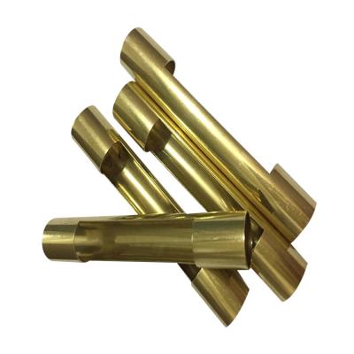 China Water Tube Customize Brass Tube Pipe Groove Cutting Brass Pipe for sale