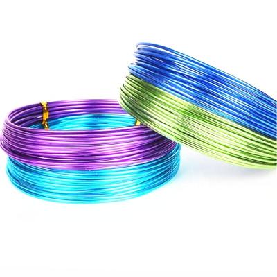 China Colorful Aluminum Material Process Wire Jewelry Wire DIY / industry Diy Soft Aluminum Craft Wire for sale