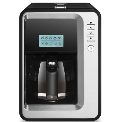 China Mini Portable Coffee Machine With S/S Removable Grinder Chamber Removable Water Tank for sale