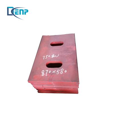 China Factory Jaw Crusher Wear Parts Manganese Steel Casting Plate Liner Rocker Plate Seat for sale