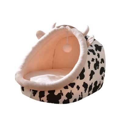 China 2021 New Arrival Eco-friendly Luxury Soft Comfortable Breathable Cats Dogs Small Pets Room Sleep Warm Cave Sofa Bed for sale