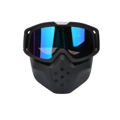 China Fashion / Protective Retro / Vintage Goggles With Ventilation System Face Shield Face Mask With Goggles for sale