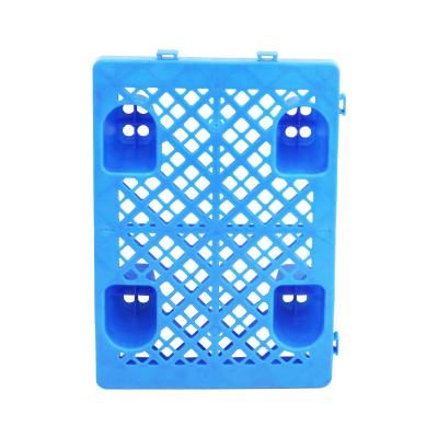 China 50*50 Single Sided Wholesale Plastic Pallet 50*50 Heavy Duty Push Pallet Plastic Blue Warehouse Large Storage Storage Pallet for sale