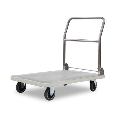 China 201 Stainless Steel Storage Cart Cold Storage Food Seafood Cart Anti-Corrosion And Rust-proof Trolley Trailer 304 Materials for sale