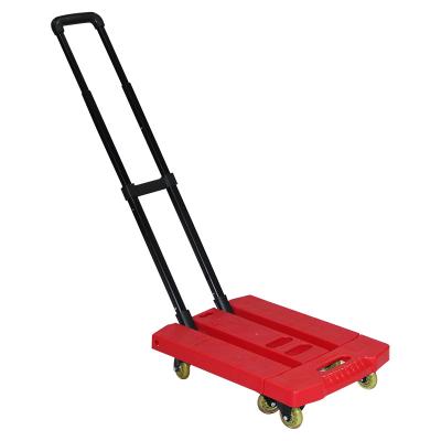 China Storage Light 6 Wheel Telescopic Luggage Cart For Shopping And Soliciting Goods for sale