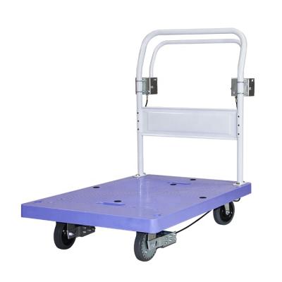 China Industrial Non-slip Manual Trolley Safety Slope Grip One-Button Fixed Brake for sale