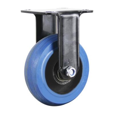 China swivel & Caster Wheel Rigid Heavy Duty Rubber Cast Iron Core 4568inch Load 660 Pounds Silent Wheels for sale