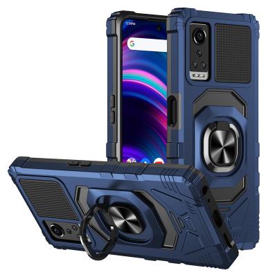 China Car Shockproof Military Magnetic Mount Durable Ring Holder Grade Hybrid Shockproof Case Cover For G91 Max Blue for sale