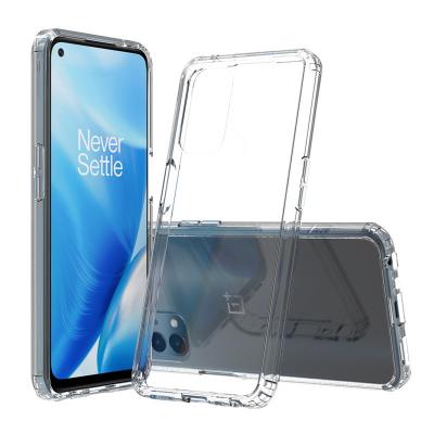 China Tpu Acrylic Shockproof Phone Case For OnePlus Nord N10 N20 5G Mobile Bumper Cover 1.5mm Clear Clear Shockproof Thickness for sale