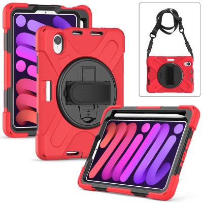 China Stand Can Rotate Anti Fall Case Hybrid Shockproof Rugged PC TPU Drop Protection Cover Built With Kickstand For iPad mini 1 2 3 4 5 case for sale