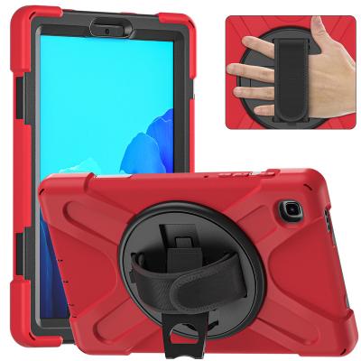 China Stand Can Rotate Rugged Kids Friendly Case With Shockproof Hand Rotating Kickstand Shoulder Strap For Samsung Tab S7 Fe Plus Case Cover for sale