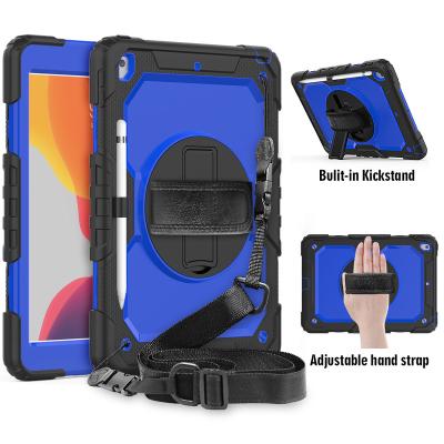 China Universal Rotating Hand Strap Shoulder Shockproof Kickstand 360 Screen Protector Tablet Case for Amazon Kindle Fire HD10 10.1 inch 8 plus for sale