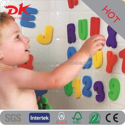 China Decorative Custom Tile Sticker Safe Wall Sticker Kids Playing Bath Letters and Numbers for sale