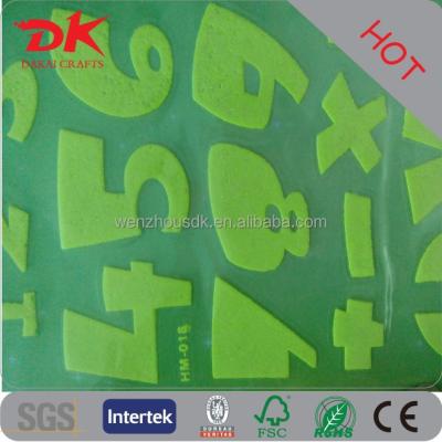 China custom 3d layer effect decal sticker home glow in dark house numbers for sale