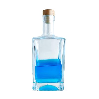 China Beverage Customized Size 500Ml Square Customized Size 500Ml Square Bottles For Liquor for sale