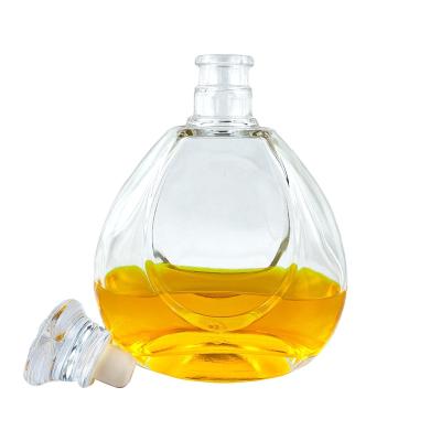 China Beverage China Manufacturer Fancy Design Wheel Shaped Xo Brandy Glass Bottle for sale