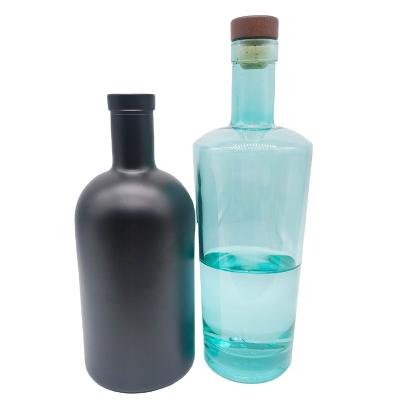 China Wholesale Cylinder Flint Wholesale Cylinder Round Extra Extra Round Flint Glass Bottle For Beverage Vodka for sale