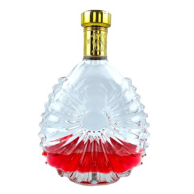 China Beverage Fashion Design Xo Brandy Clear Glass Bottles Wholesale for sale