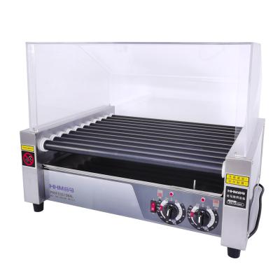 China Hotels wholesale electric hot dog 11 roller grill machine sausage roll grill for restaurant for sale