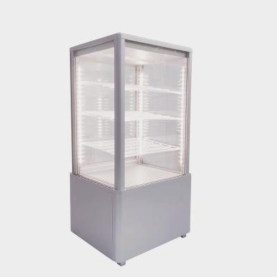 China Single-temperature 68L Small Glass Door Commercial Upright Drinks Freezer Display Cooler Beverage Fridge Display for sale