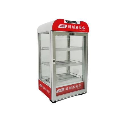 China Snack Shops Commercial Hot Beverage Cabinet Warmer Display Heater Stand Showcase Food Heater Beverage Heater for sale