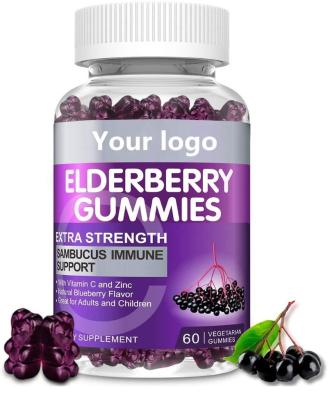 China immune & High Quality Anti-Fatigue Elderberry Extract Private Label For Immune Recovery With Black Elderberry Elderberry Syrup Gummies for sale