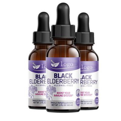 China immune & Anti-Fatigue Immune Support Highly Concentrated Elderberry Syrup Black Elderberry Liquid Drops for sale