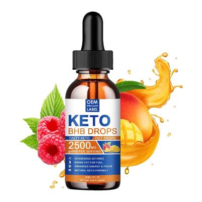 China immune & Anti-fatigue 60ml Keto Weight Loss Diet Drops Appetite To Suppress Fat Burning Blueberry Flavor Private Label Printing Logo Customization Service for sale