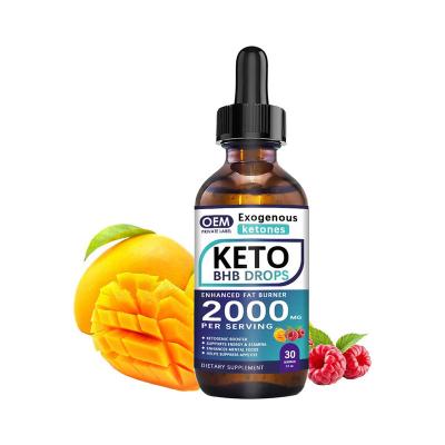 China immune & Anti-Fatigue Keto Diet Drops with BHB Exogenous Ketones Fat Burner & Appetite Suppressant - Natural Keto Ketone Liquid Weight Loss for sale