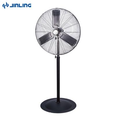 China JINLNG Aluminum 26 30 Inch Air Cooling Non Oscillating Heavy Duty Pedestal Heavy Duty Commercial Industrial Fan for sale