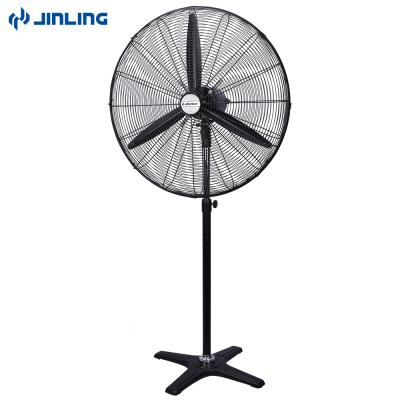 China Metal Workshop Industrial Pedestal Fan Air Cooling Portable Cooler Oscillating Tilt Floor 60cm L 75cm New 3 Blade for sale