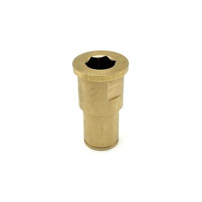 China Dongguan Aluminum CNC Machining Hexagonal Nut Extension Wrench Tool Custom Brass Parts for sale