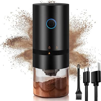 China 8 Speeds To Adjust Thickness Amazon Best Selling Electric Coffee Bean Grinder With Grind Settings And Multi Cleaning Brush for sale