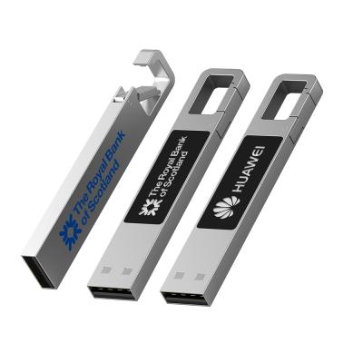 China Best Selling Metal USB Flash Drive Aluminum Instruments 16GB LED Promotional Logo for sale