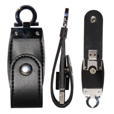 China Promotional Leather Gift Bulk Thumb Drives USB Memory 64 Gigabyte Pendrive Leather Key Chain USB for sale