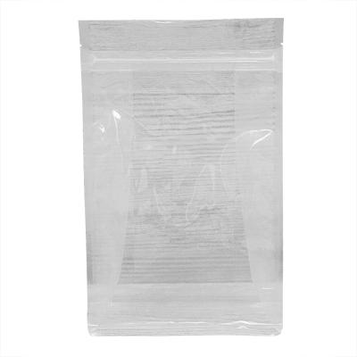 China Food Grade Moisture Proof Material Eight Side Seal Packaging Bags Plastic Pouch Transparent Zipper Bag for sale