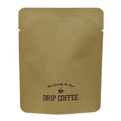 China Disposable Quickly Deliver In Ear Coffee Bag Stock Hanging Coffee Bean Bag With Valve Bag For Coffee Packaging for sale