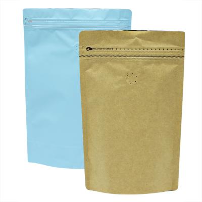 China With valve pet food bags stand up pouch coffee pouches with reusable valve doypack zipper bag holder zip lock up bag for sale