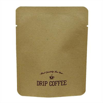 China 2020New Food Customized OEMrip coffee bag coffee bag coffee kraft paper bags for sale