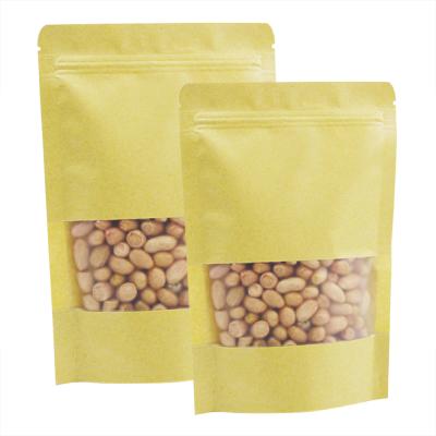 China Biodegradable China Made Hot Selling Biodegradable Kraft Paper Pouch For Tea Snack for sale