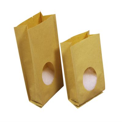 China 100gr 150g 250g 500g 1kg Disposable Food Grade Heat Seal Packaging Blank Stand Up Zip Lock Kraft Paper Bag for sale