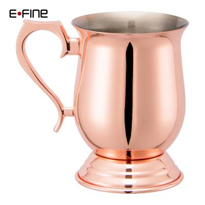 China 2020 300ML Sustainable Moscow Mule Stainless Steel Copper Plated Custom Mug for sale