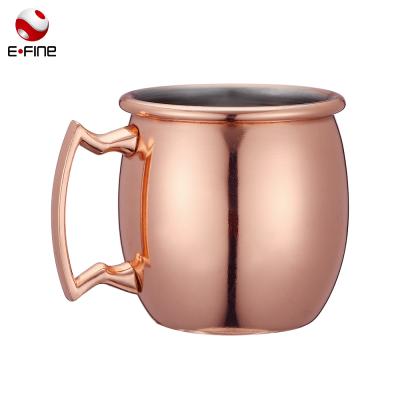 China 2OZ Viable Mini Moscow Mule Shot Mug Stainless Steel-Copper Plated for sale