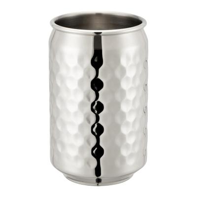 China Efine Amazone 500ml Stainless Steel Sustainable Hammered Effect Drink Can For Bar And Home for sale