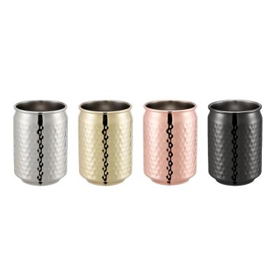 China EFINE Amazon Sustainable Product Customized Logo Double Wall Stainless Steel Beer Tin Cans Copper Cocktail Cup for sale