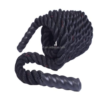 China SPORTS 40MM Workout Polyester Ripple Material Fitness Battle Rope Twisted For Sale for sale