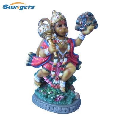 China Hindu God Hanuman Religion Hot Sale Item Polyresin India Statue for sale